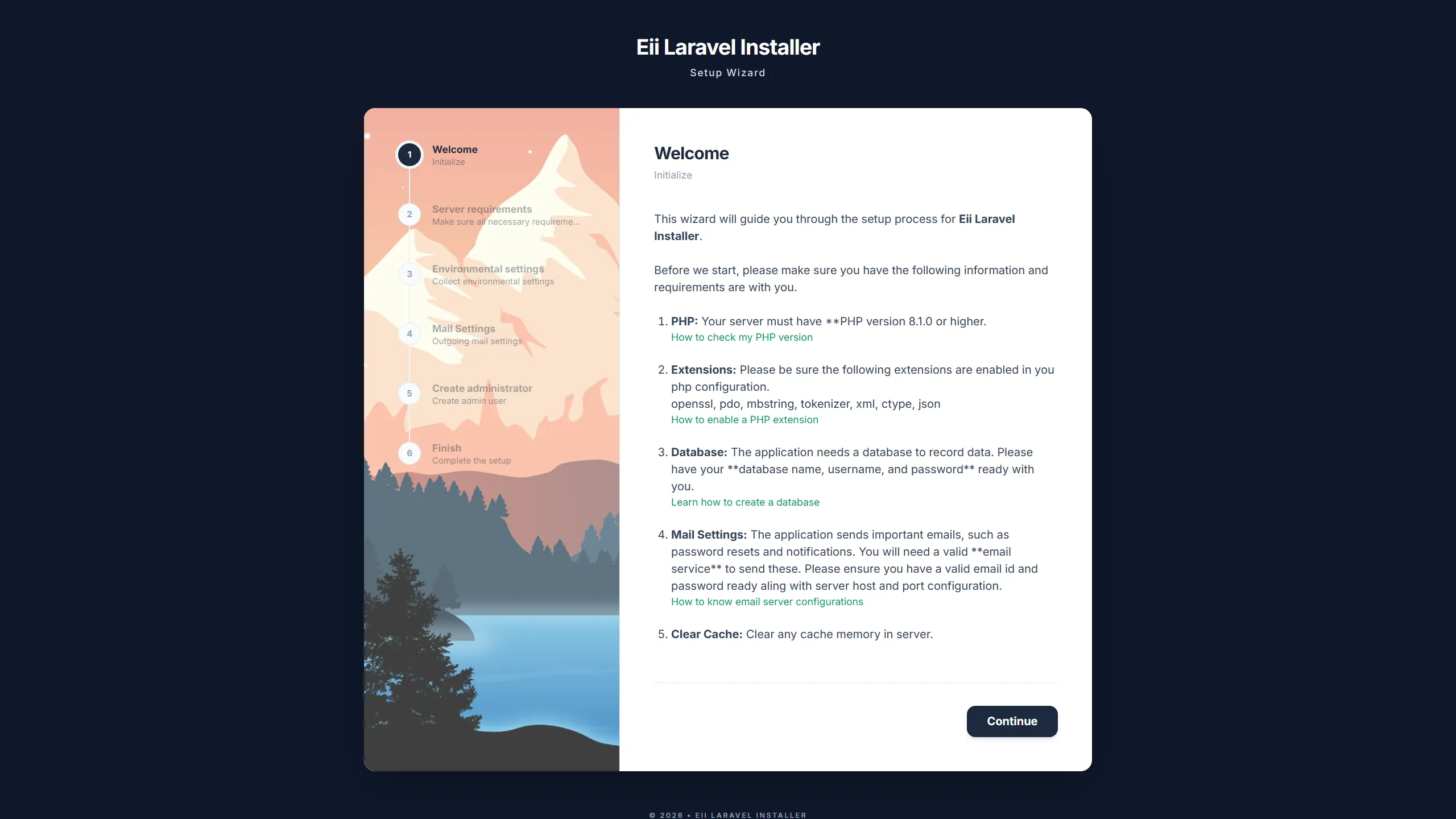 laravel-installer step-1