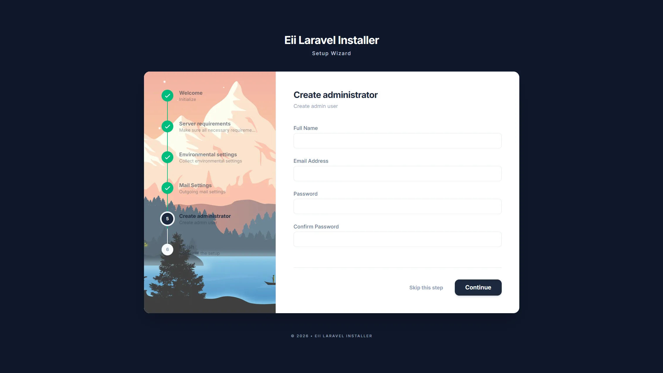 laravel-installer step-5