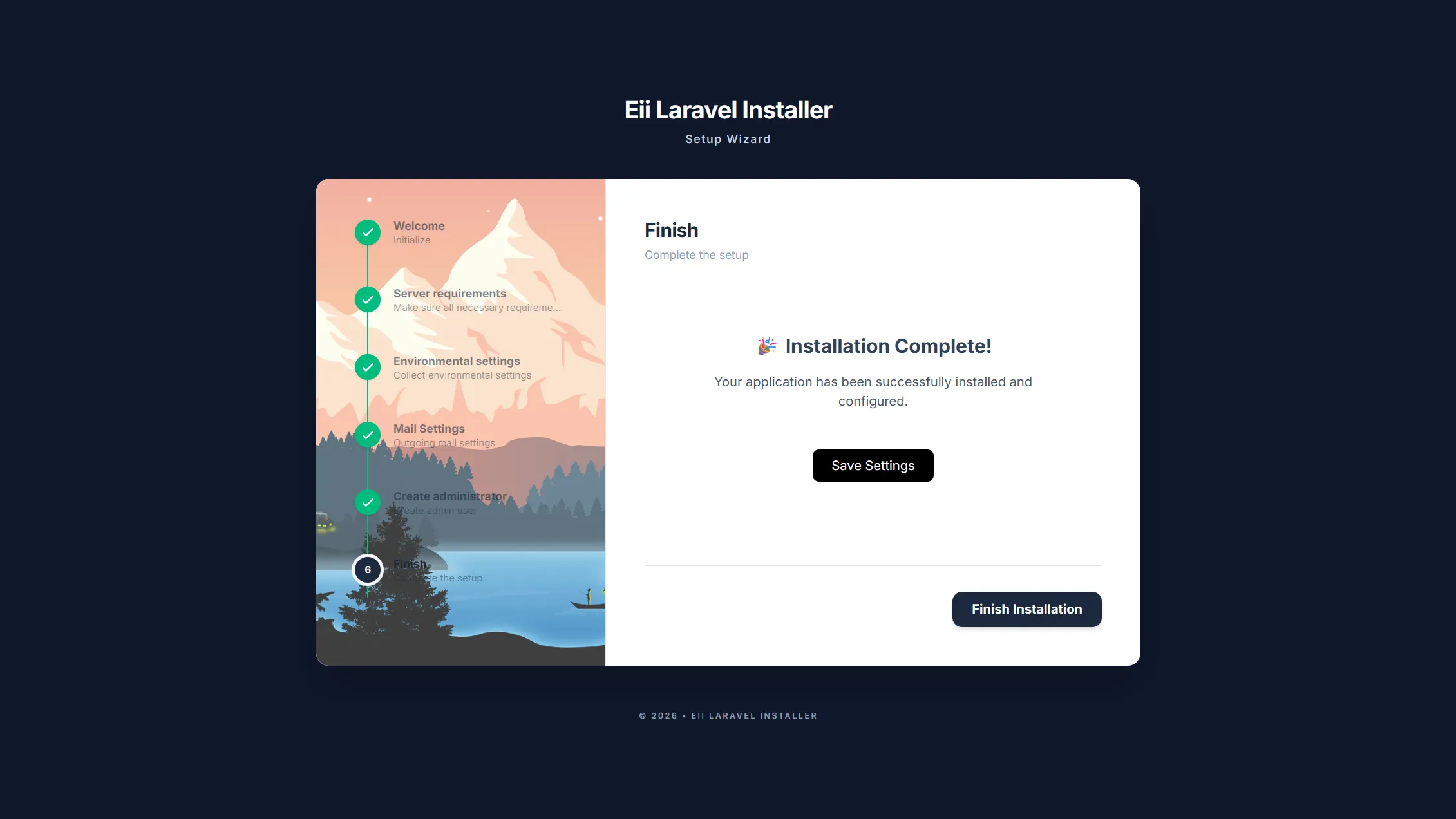 laravel-installer step-6